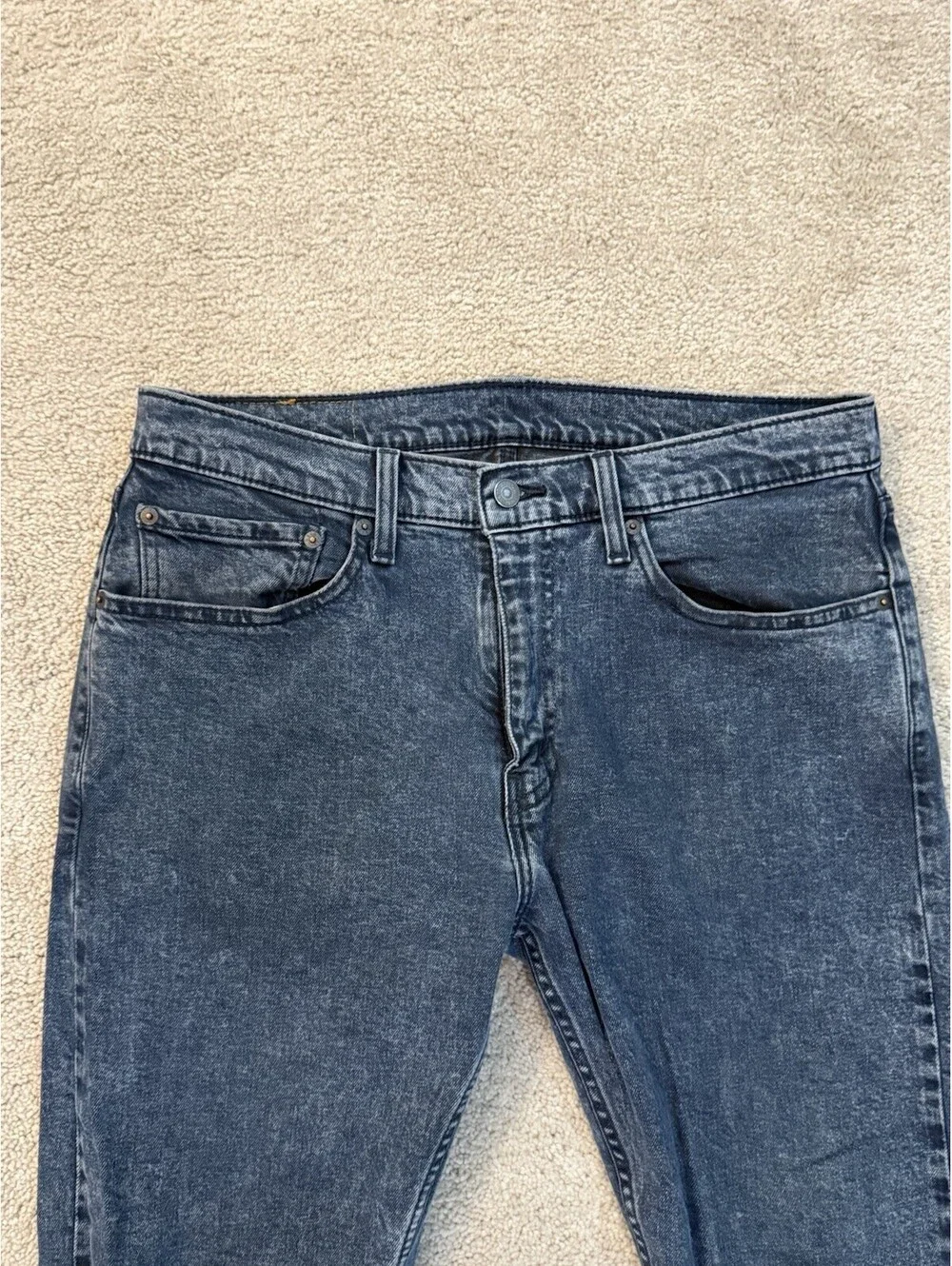 Levi’s 512 Slim Taper Jeans Men’s W34 L34 Gray Wash Stretch Denim Pants